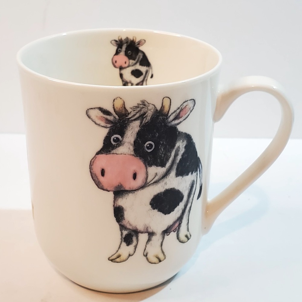 The Leonardo Collection Fine China Farm Animals Cow Duck Sheep Mug England